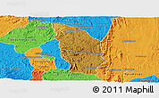 Physical Panoramic Map of Manjakandriana, political outside