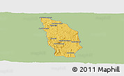 Savanna Style Panoramic Map of Manjakandriana, single color outside