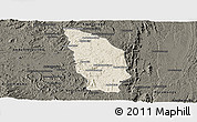 Shaded Relief Panoramic Map of Manjakandriana, darken