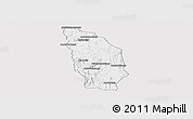 Silver Style Panoramic Map of Manjakandriana, single color outside