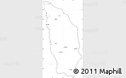 Blank Simple Map of Manjakandriana, cropped outside