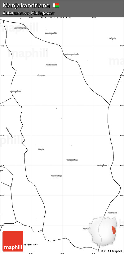 Blank Simple Map of Manjakandriana
