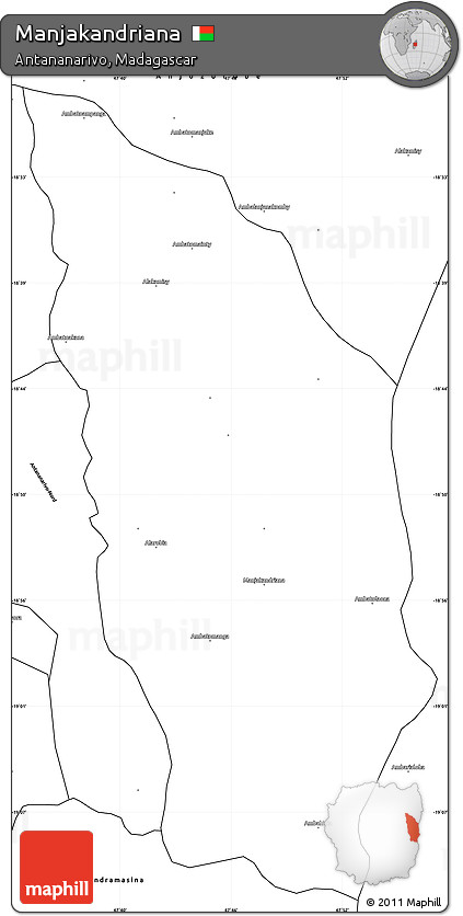 Blank Simple Map of Manjakandriana