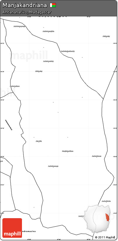 Blank Simple Map of Manjakandriana