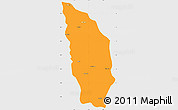 Political Simple Map of Manjakandriana, single color outside