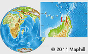 Physical Location Map of Nosy-Be