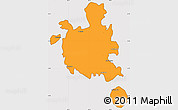 Political Simple Map of Nosy-Be, cropped outside