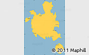 Savanna Style Simple Map of Nosy-Be