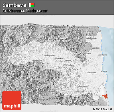 Gray 3D Map of Sambava