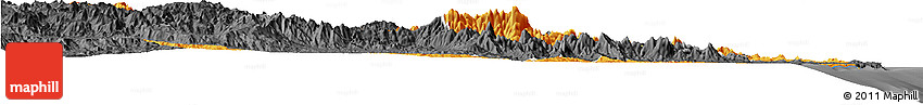 Political Horizon Map of Sambava, darken, desaturated