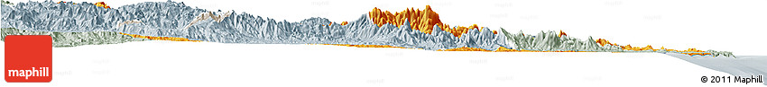 Political Horizon Map of Sambava, lighten, semi-desaturated