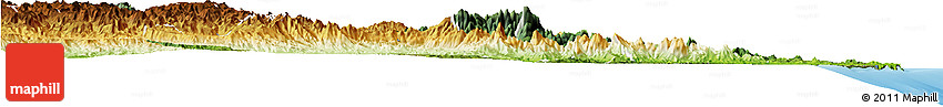 Satellite Horizon Map of Sambava, physical outside