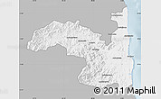 Gray Map of Sambava, single color outside