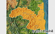 Political Map of Sambava, satellite outside