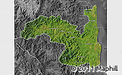 Satellite Map of Sambava, desaturated