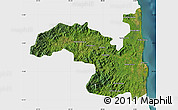 Satellite Map of Sambava, single color outside