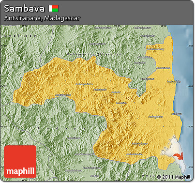 Savanna Style Map of Sambava