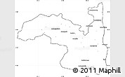 Blank Simple Map of Sambava, cropped outside