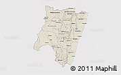 Shaded Relief 3D Map of Fianarantsoa, cropped outside