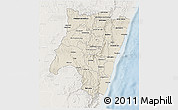 Shaded Relief 3D Map of Fianarantsoa, lighten