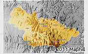 Physical 3D Map of Ambalavao, desaturated