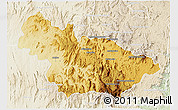 Physical 3D Map of Ambalavao, lighten