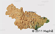 Satellite 3D Map of Ambalavao, cropped outside