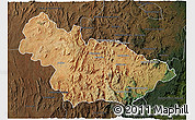 Satellite 3D Map of Ambalavao, darken