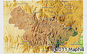 Satellite 3D Map of Ambalavao, physical outside
