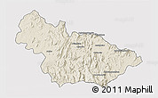 Shaded Relief 3D Map of Ambalavao, single color outside