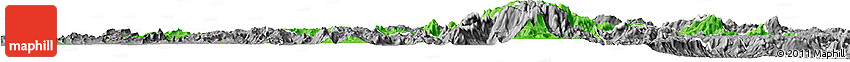 Political Horizon Map of Ambalavao, desaturated