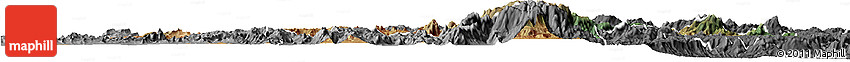 Satellite Horizon Map of Ambalavao, desaturated