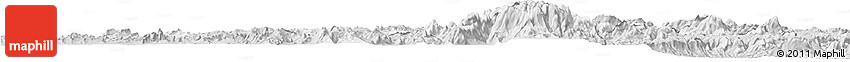 Silver Style Horizon Map of Ambalavao
