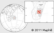Blank Location Map of Ambalavao, highlighted parent region