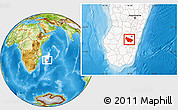 Physical Location Map of Ambalavao, highlighted country