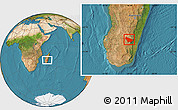 Satellite Location Map of Ambalavao