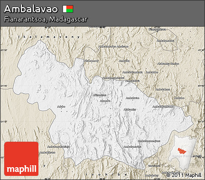 Classic Style Map of Ambalavao