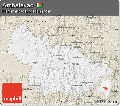 Classic Style Map of Ambalavao