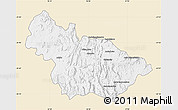 Classic Style Map of Ambalavao, single color outside