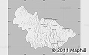 Gray Map of Ambalavao, single color outside