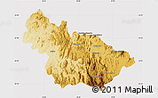 Physical Map of Ambalavao, cropped outside