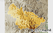 Physical Map of Ambalavao, semi-desaturated