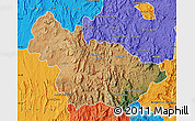 Satellite Map of Ambalavao, political outside