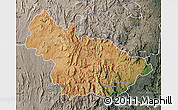 Satellite Map of Ambalavao, semi-desaturated
