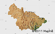 Satellite Map of Ambalavao, single color outside