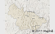 Shaded Relief Map of Ambalavao, lighten