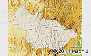Shaded Relief Map of Ambalavao, physical outside