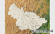 Shaded Relief Map of Ambalavao, satellite outside