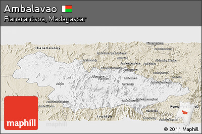 Classic Style Panoramic Map of Ambalavao