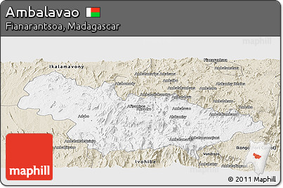 Classic Style Panoramic Map of Ambalavao